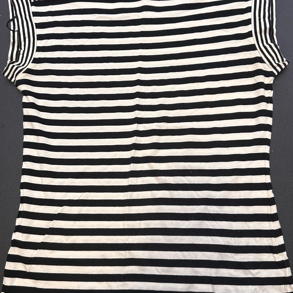 Mexx Black and White Striped Tank Top